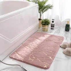 Tranquil Waters Badezimmer-Weiche, saugfähige, rutschfeste Badezimmermatte – flauschiges, modernes Design