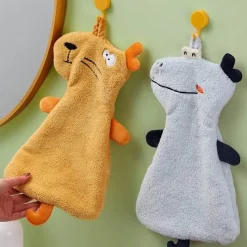 Tom Küche & Esszimmer-Weiches, saugfähiges Handtuch mit Cartoon-Tiermotiv für Kinder, Küchenspaß