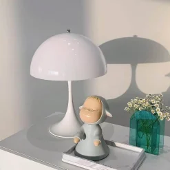 Bright Accents Beleuchtung-Weiße Pilzlampe - Romantische Dekobeleuchtung