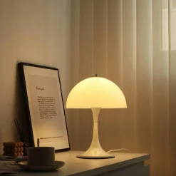 Bright Accents Beleuchtung-Weiße Pilzlampe - Romantische Dekobeleuchtung