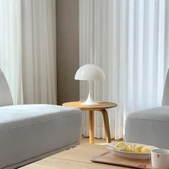 Bright Accents Beleuchtung-Weiße Pilzlampe - Romantische Dekobeleuchtung