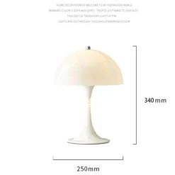 Bright Accents Beleuchtung-Weiße Pilzlampe - Romantische Dekobeleuchtung