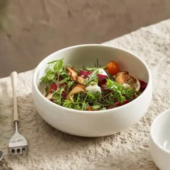 Elegance at the Table Küche & Esszimmer-Weiße Porzellanschale - Elegantes Esszimmerdekor