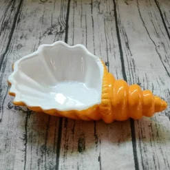 Feast u0026 Flair Küche & Esszimmer-Weißes Conch-Teller-Set – elegantes Porzellangeschirr für Snacks und Desserts