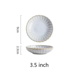 Plates u0026 More Küche & Esszimmer-Weißes Esstellerset aus Keramik - Geschirr der japanischen Serie