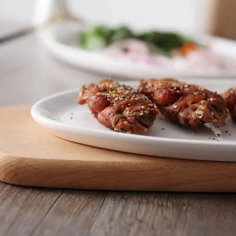 Feast u0026 Flair Küche & Esszimmer-Weißes Keramikteller-Set mit Ente – dekoratives Geschirr