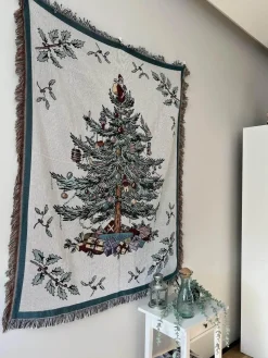 Wrap u0026 Relax Bettzeug-Weihnachts-Überwurfdecke – Festliche Wohnzimmerdekoration & Sofatuch