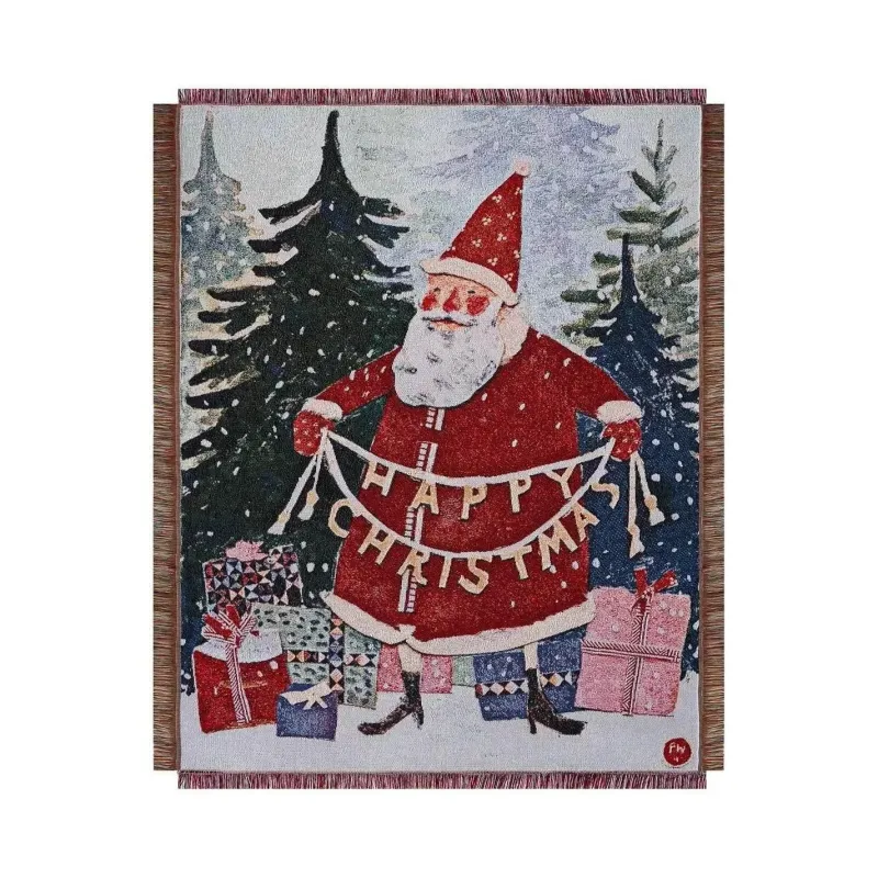 Wrap u0026 Relax Bettzeug-Weihnachts-Überwurfdecke – Festliche Wohnzimmerdekoration & Sofatuch