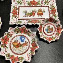 Elegance at the Table Küche & Esszimmer-Weihnachtsgeschirr-Set – Festliche Feiertags-Geschirrkollektion