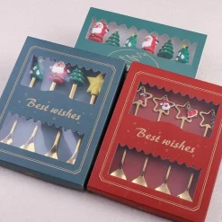 The Culinary Kit Küche & Esszimmer-Weihnachtsgeschirr-Set – 4-teiliges Geschirrset mit „Beste Wünsche“-Design