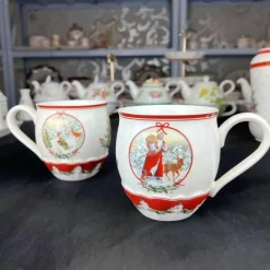 Elegance at the Table Küche & Esszimmer-Weihnachtsgeschirr-Set - Teller, Tassen, Schüsseln