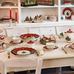 Feast u0026 Flair Küche & Esszimmer-Weihnachtsgeschirrset aus Porzellan – Festliche Feiertagsgeschirrkollektion