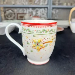 Feast u0026 Flair Küche & Esszimmer-Weihnachtsgeschirrset aus Porzellan – Festliche Feiertagsgeschirrkollektion