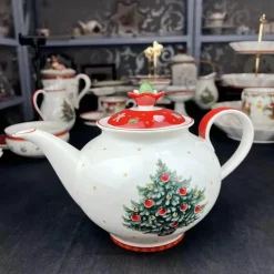 Feast u0026 Flair Küche & Esszimmer-Weihnachtsgeschirrset aus Porzellan – Festliche Feiertagsgeschirrkollektion