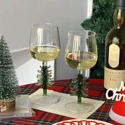 Plates u0026 More Küche & Esszimmer-Weihnachtskelch-Set aus Glas – Festliches Cocktail-Trinkgeschirr zum Verschenken
