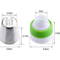 Tom Küche & Esszimmer-Weihnachts-Kuchen-Dekorationstüllen-Set für festliches Backen an Feiertagen