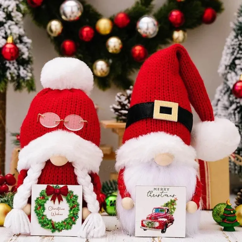 Tom Küche & Esszimmer-Weihnachtsmann-inspirierte Gnomenpuppe – Bezaubernde Weihnachtsdekoration