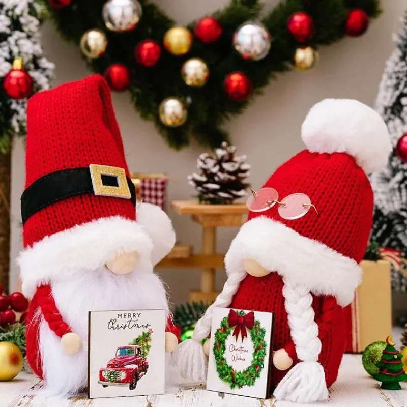 Tom Küche & Esszimmer-Weihnachtsmann-inspirierte Gnomenpuppe – Bezaubernde Weihnachtsdekoration