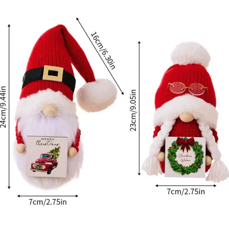 Tom Küche & Esszimmer-Weihnachtsmann-inspirierte Gnomenpuppe – Bezaubernde Weihnachtsdekoration