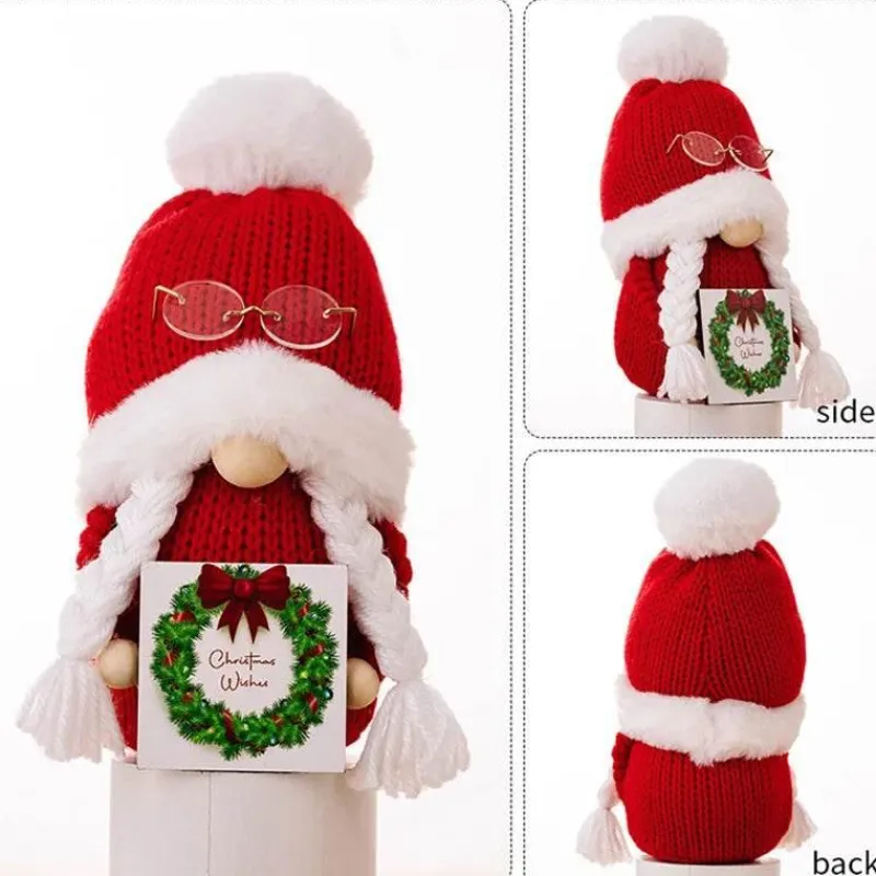 Tom Küche & Esszimmer-Weihnachtsmann-inspirierte Gnomenpuppe – Bezaubernde Weihnachtsdekoration