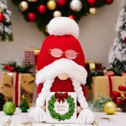 Tom Küche & Esszimmer-Weihnachtsmann-inspirierte Gnomenpuppe – Bezaubernde Weihnachtsdekoration