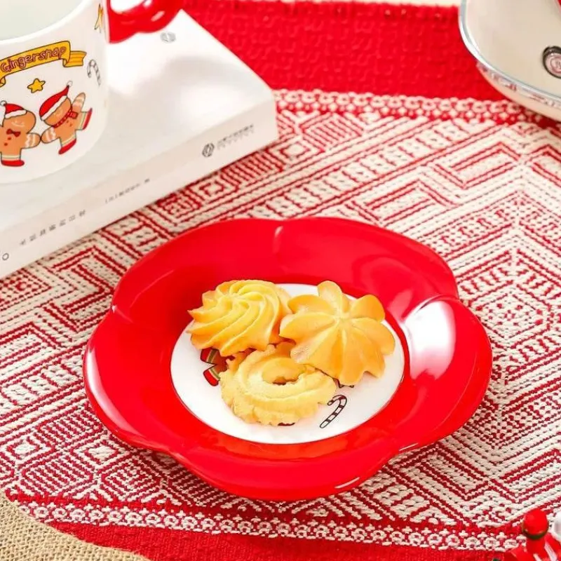 Tom Küche & Esszimmer-Weihnachtsmann-Teeservice aus Keramik mit festlichem Kaffeetassenlöffel