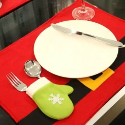 The Culinary Kit Küche & Esszimmer-Weihnachtsmann-Tischsets – Festliche Weihnachtsdekoration