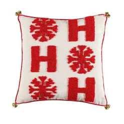 The Cushion Corner Bettzeug-Weihnachts-Schneeflocken-Kissenbezug – Festliche Weihnachtsdekoration