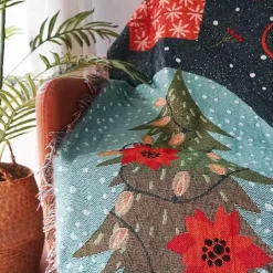 Wrap u0026 Relax Bettzeug-Weihnachtssofadecke - Weihnachtsdeko-Überwurf