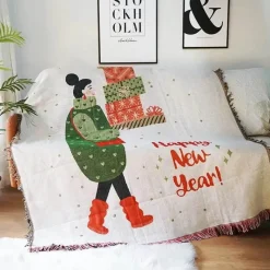 Wrap u0026 Relax Bettzeug-Weihnachtssofadecke - Weihnachtsdeko-Überwurf