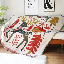 Wrap u0026 Relax Bettzeug-Weihnachtssofadecke - Weihnachtsdeko-Überwurf