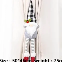 Comfort u0026 Style Gadgets Für Zuhause-Weihnachtsvorhanghalter - Weihnachtsmann-Elch-Fensterdeko