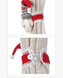 Comfort u0026 Style Gadgets Für Zuhause-Weihnachtsvorhanghalter - Weihnachtsmann-Elch-Fensterdeko