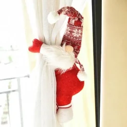 Comfort u0026 Style Gadgets Für Zuhause-Weihnachtsvorhanghalter - Weihnachtsmann-Elch-Fensterdeko