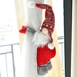 Comfort u0026 Style Gadgets Für Zuhause-Weihnachtsvorhanghalter - Weihnachtsmann-Elch-Fensterdeko