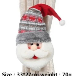 Comfort u0026 Style Gadgets Für Zuhause-Weihnachtsvorhanghalter - Weihnachtsmann-Elch-Fensterdeko