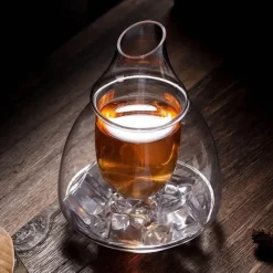 Plates u0026 More Küche & Esszimmer-Wein- und Whiskykaraffe - Eleganter Spender aus transparentem Glas