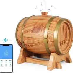 Tranquil Touch Gesundheits-Gadgets|Gesundheits- Und Entspannungstools-Weinfass-Bluetooth-Aromadiffusor-Lautsprecher – Smartes Design