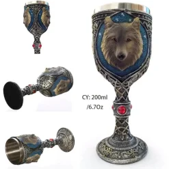 Feast u0026 Flair Küche & Esszimmer-Weinglas mit gotischem Totenkopfmotiv, 200 ml, Cocktail-Trinkgefäß aus Kunstharz