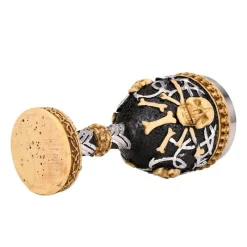 Feast u0026 Flair Küche & Esszimmer-Weinglas mit gotischem Totenkopfmotiv, 200 ml, Cocktail-Trinkgefäß aus Kunstharz