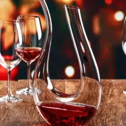 The Culinary Kit Küche & Esszimmer-Weinkaraffe aus Kristallglas – handgefertigtes, einzigartiges Barzubehör
