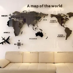 Willow u0026 Whim Wohndeko-Weltkarten-Aufkleber – Globe Vision Reiseaufkleber