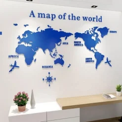 Willow u0026 Whim Wohndeko-Weltkarten-Aufkleber – Globe Vision Reiseaufkleber