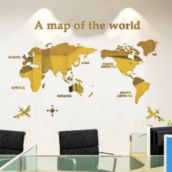Willow u0026 Whim Wohndeko-Weltkarten-Aufkleber – Globe Vision Reiseaufkleber