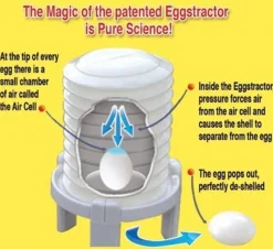 Deco Küche & Esszimmer-Werkzeug zum Entfernen von Eierschalen – Easy Shell Peeler Gadget