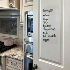 The Decor Haven Küche & Esszimmer-Whiteboard – Transparente, trocken abwischbare Tafel für das Homeoffice