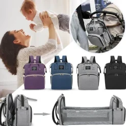 Kinder The Decor Haven Kinderwagen & Zubehör|Taschen & Geldbörsen-Wickelrucksack für Mütter – Reisetasche für Kleinkinder mit großem Fassungsvermögen