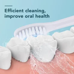 PureGlow Frauenpflege|Körperpflege-Wiederaufladbare elektrische Zahnbürste – 6 Vibrationen, Aufhellung und Mundpflege