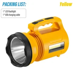 Wild u0026 Free Gear Camping-Werkzeuge|Outdoor-Artikel-Wiederaufladbare Hochleistungs-LED-Taschenlampe – Kompakte multifunktionale Außenleuchte