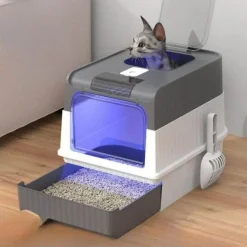 Furendo Haustierzubehör|Reinigungswerkzeuge Für Haustiere-Wiederaufladbare Katzentoilette – Ultimative Lösung zur Geruchskontrolle